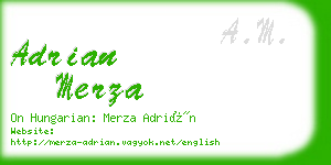 adrian merza business card